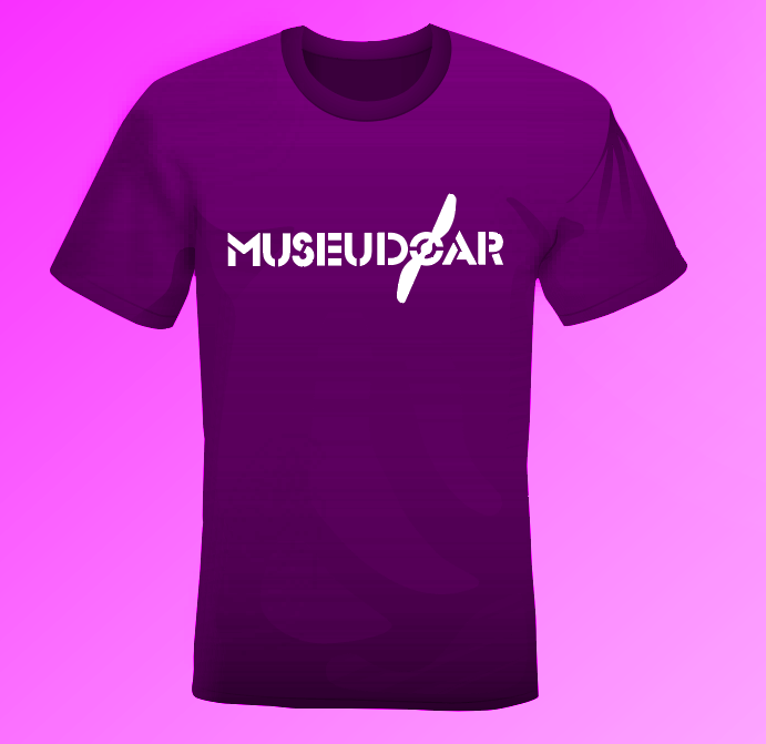 Purple T-shirt — museum identity