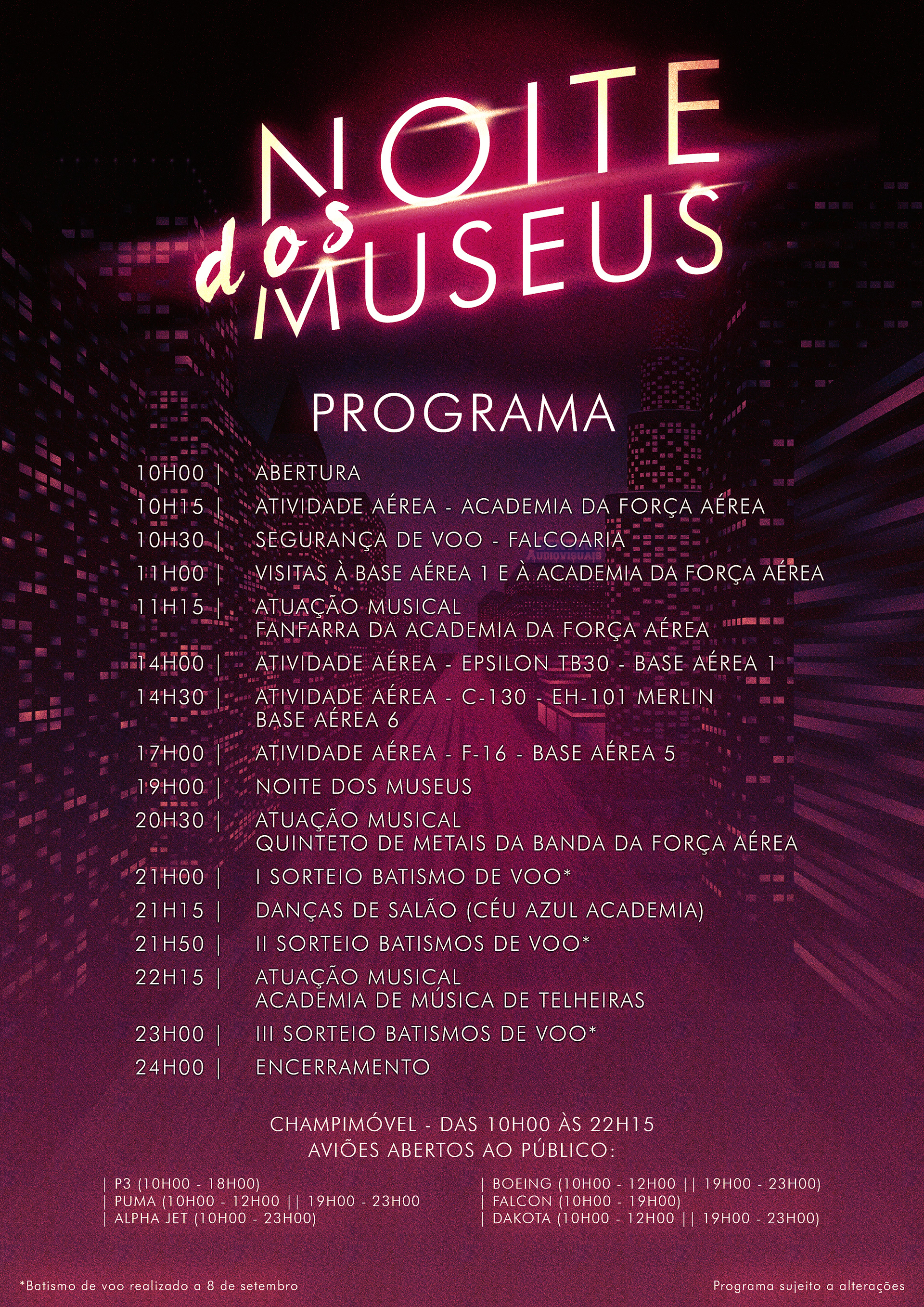 Event programme flyer