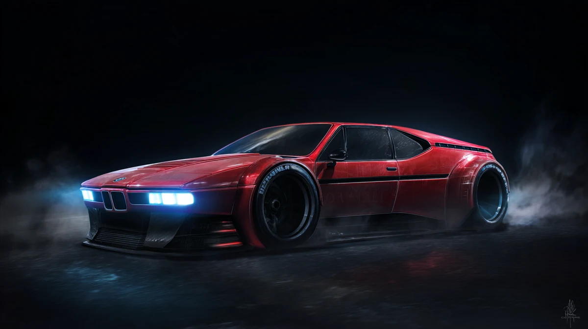 BMW nocturne — AI visual study