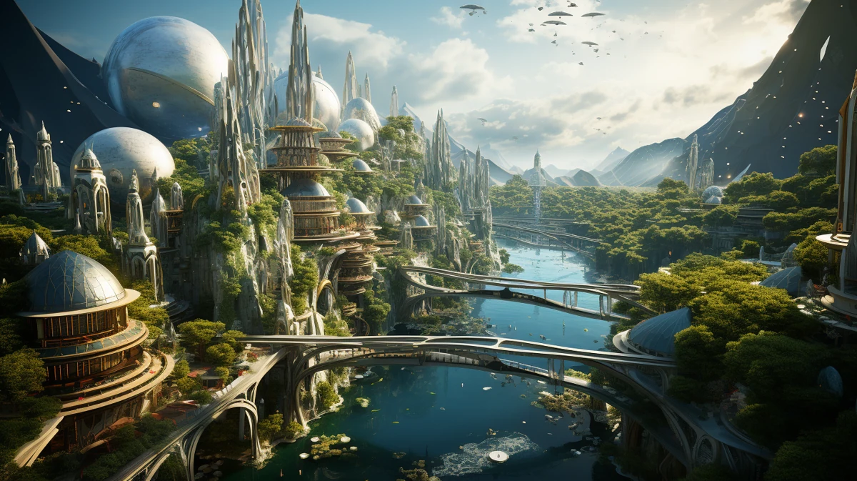 Solar garden — AI visual study