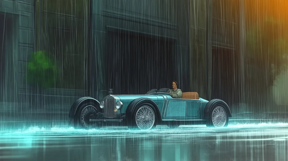 Rain racer — AI visual study