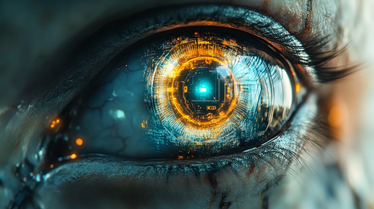 Synthetic iris — AI visual study