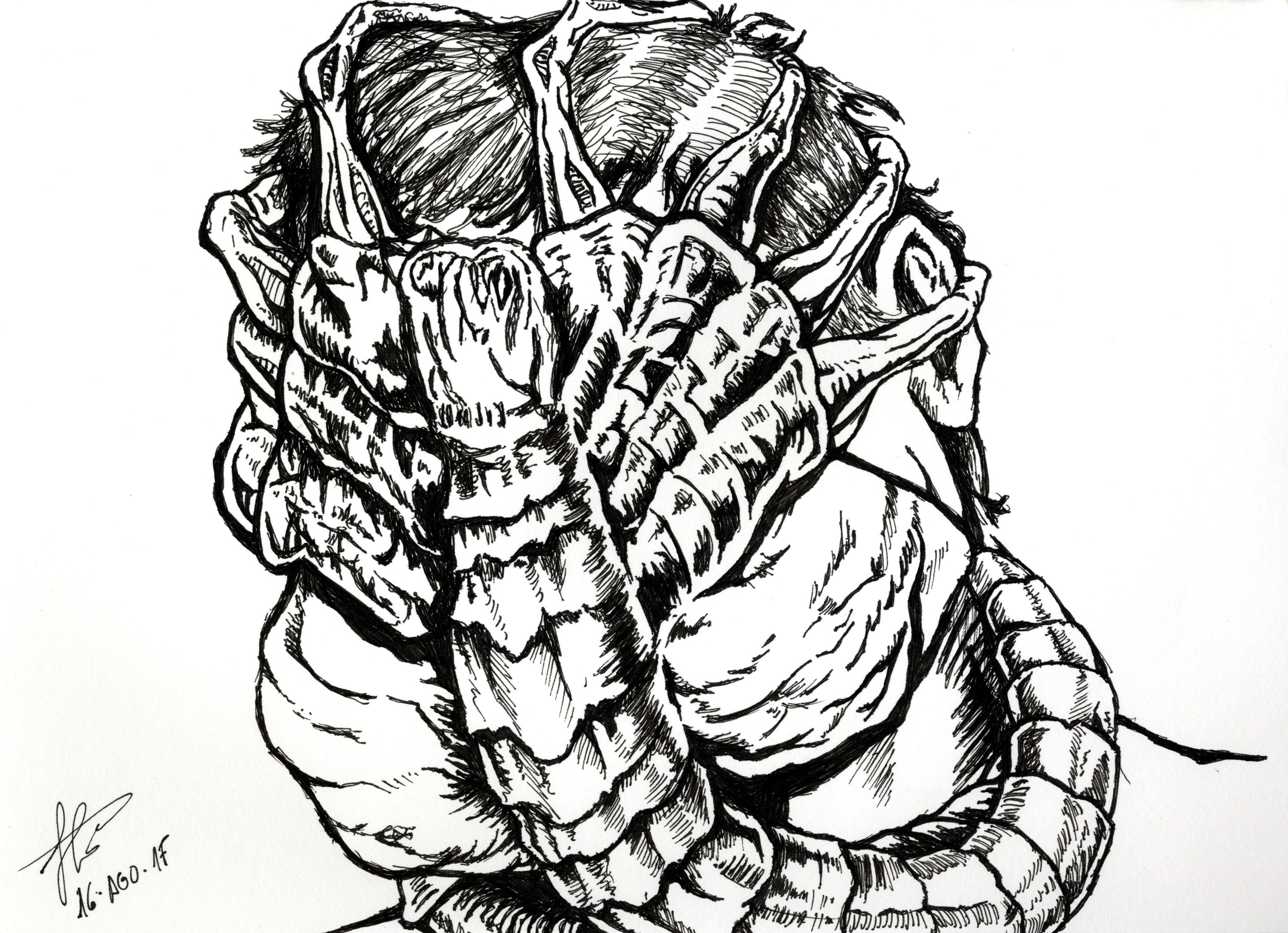 Creature / ink drawing