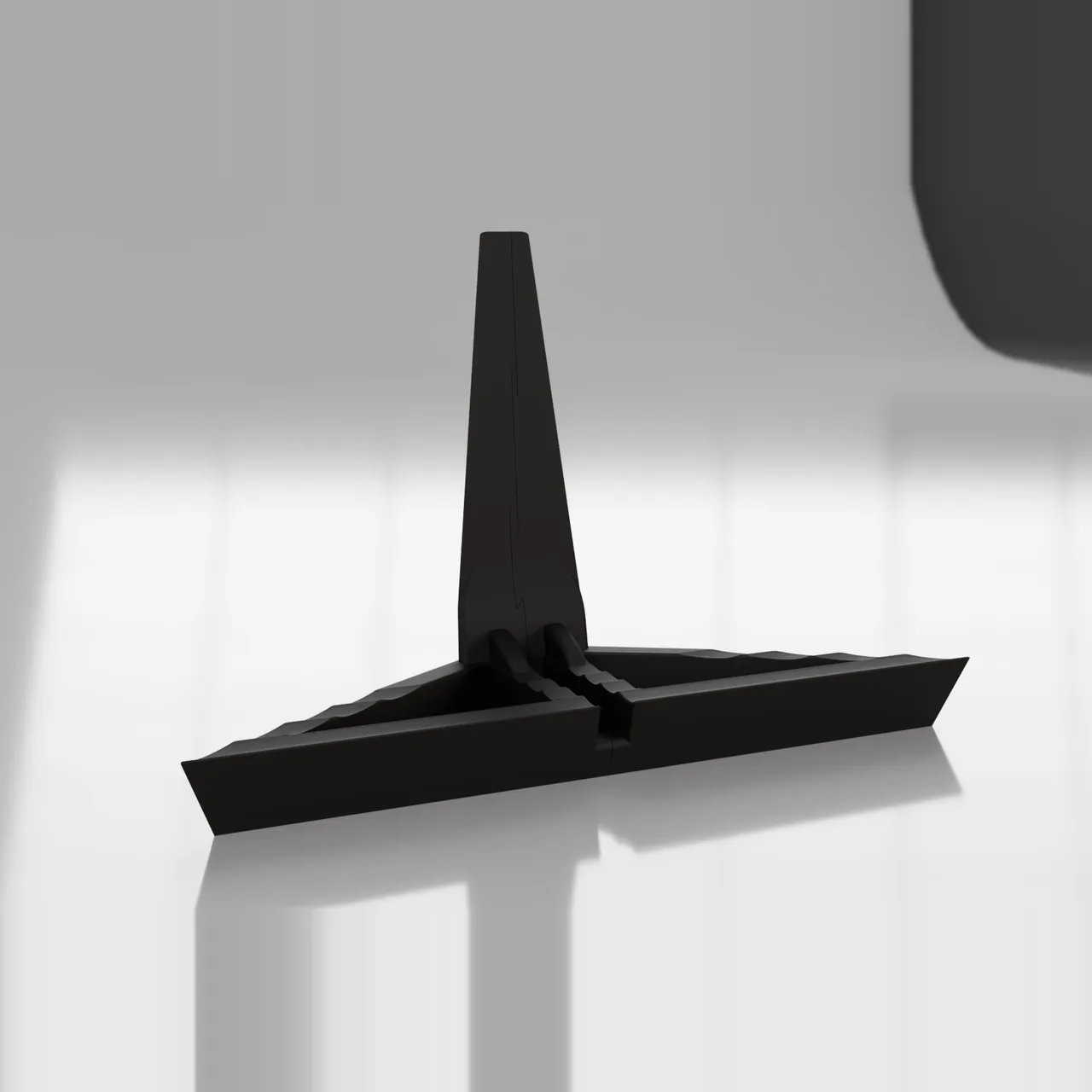 Adjustable tablet stand, original CAD render