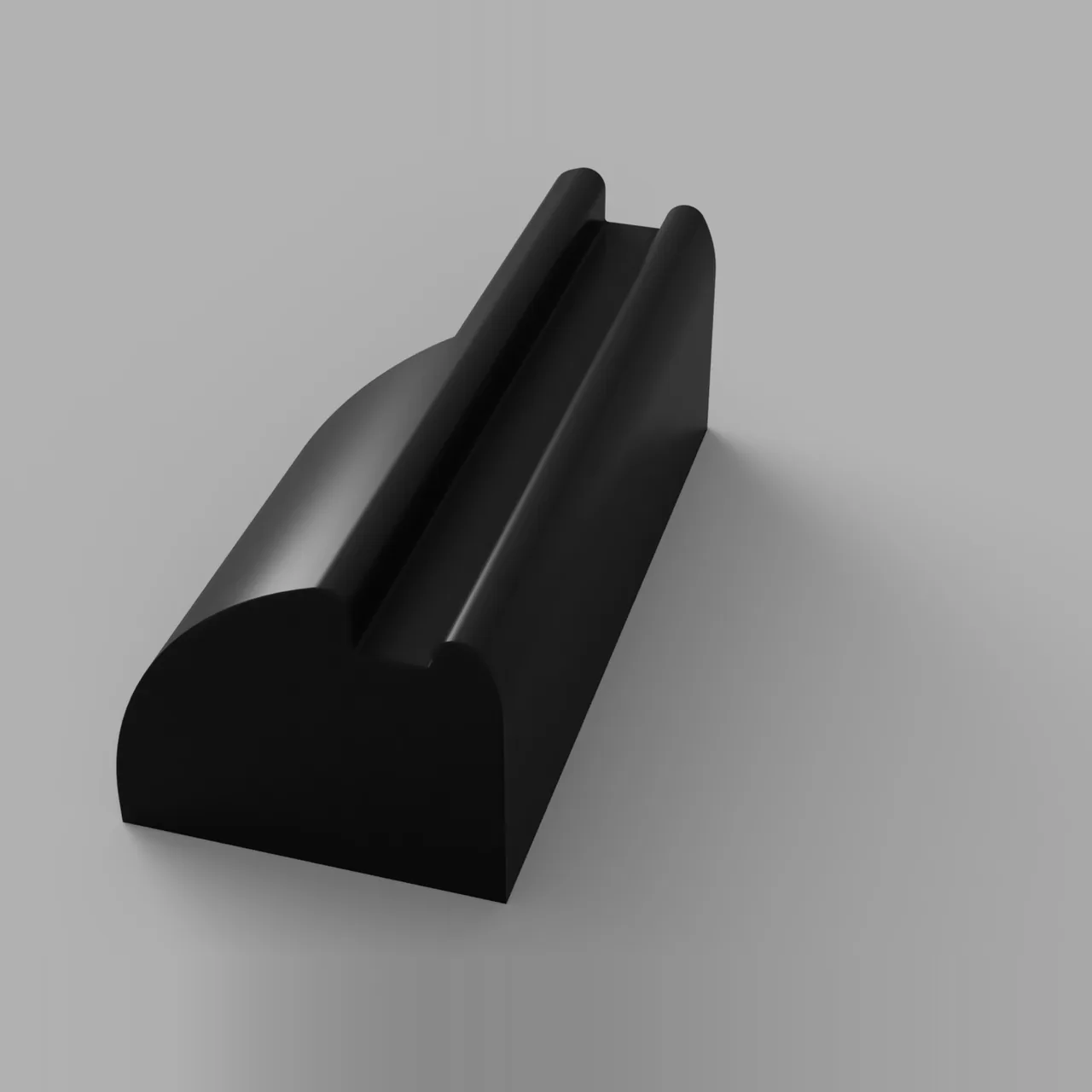 TV stand foot riser, original CAD render