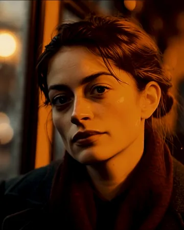 Marta Sequeira, in a red scarf, looking out from her seat