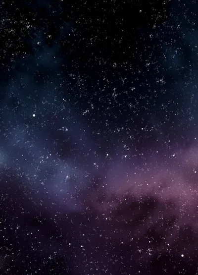 Deep space, purple nebula and stars