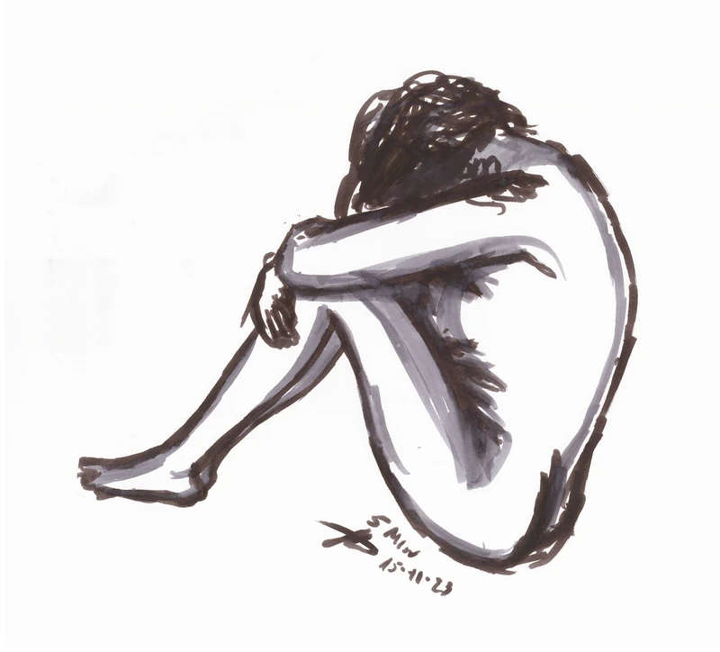 Seated figure / gesture and weight