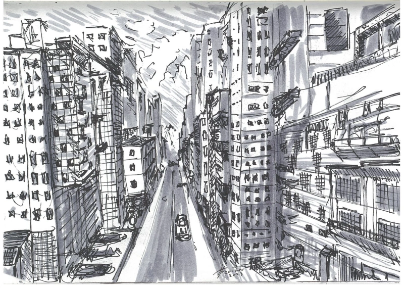 City / perspective study