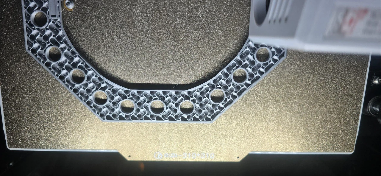 Honeycomb structure during 3D printing