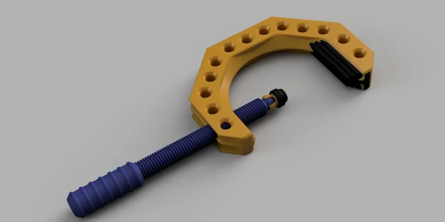Adaptus fixed clamp — original CAD render