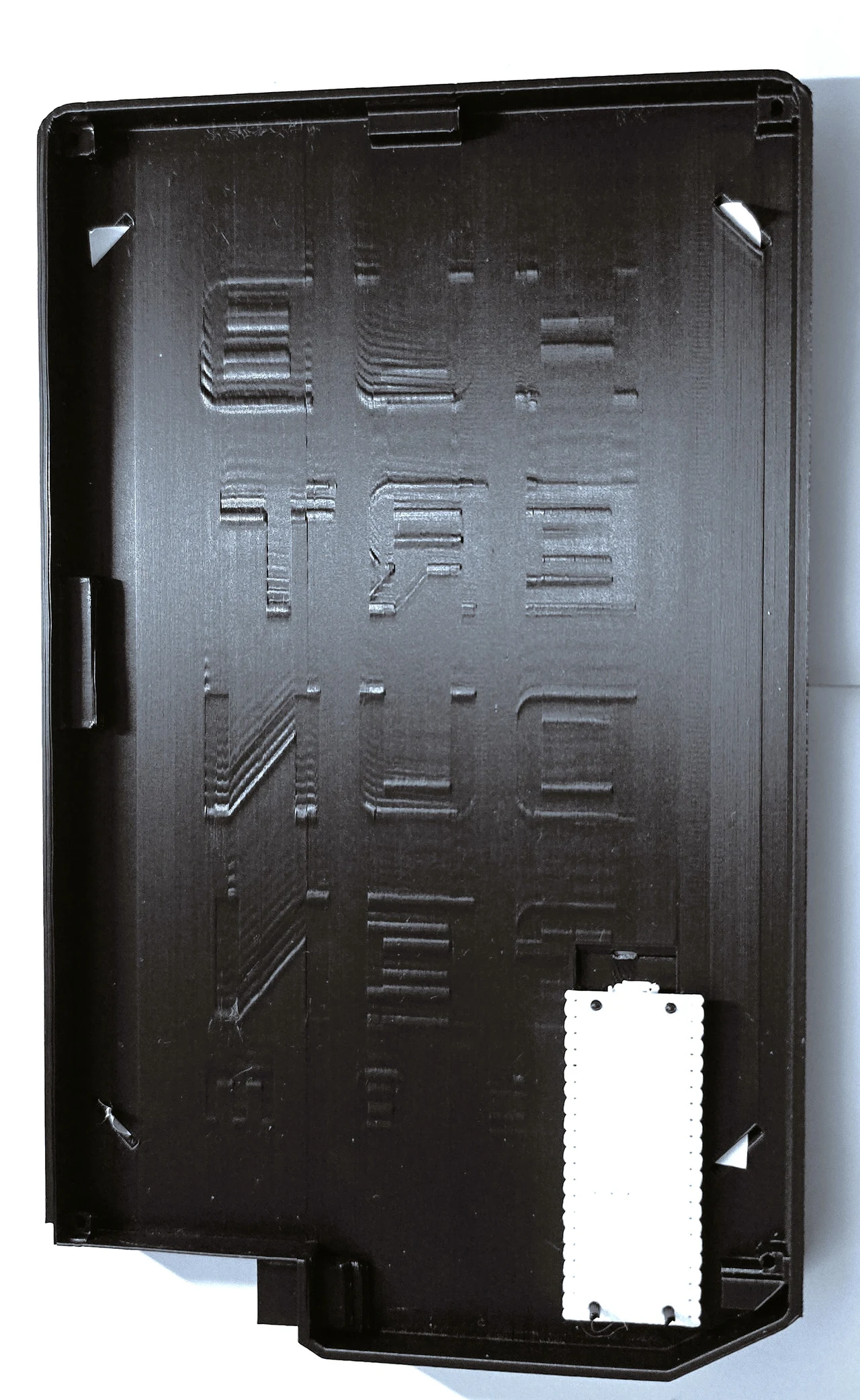 Inside the printed enclosure