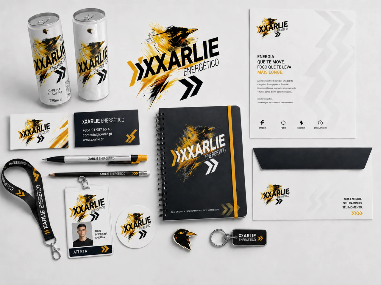XARLIE stationery and packaging presentation study