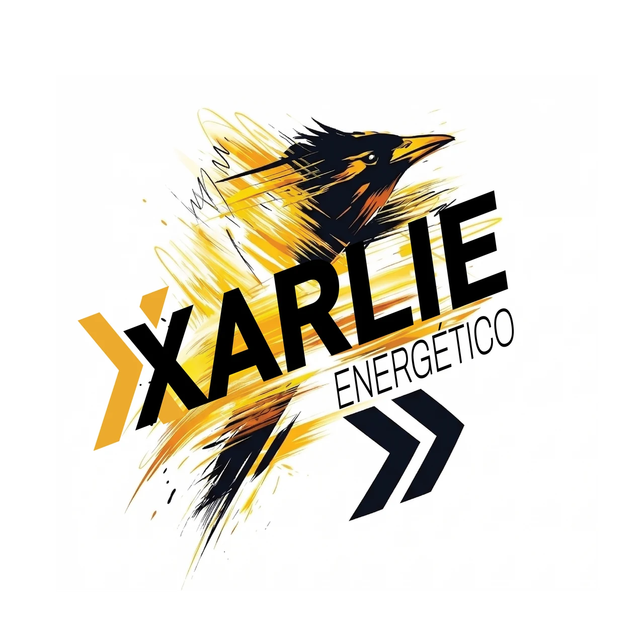 Original XARLIE wordmark and bird artwork